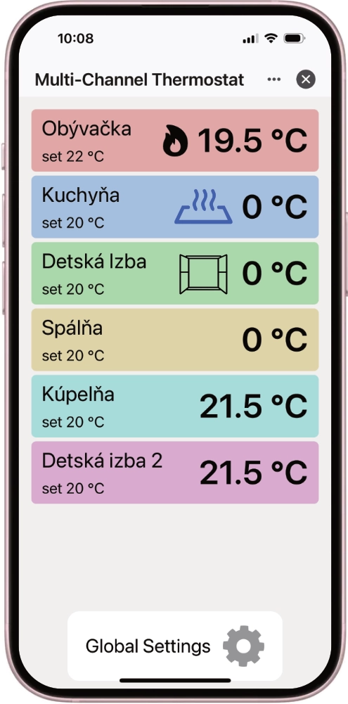 8 - Kanálový termostat heatHub